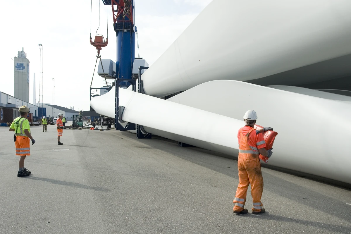 Vindmøller Esbjerg Havn Esbjerg Byhistoriske Arkiv