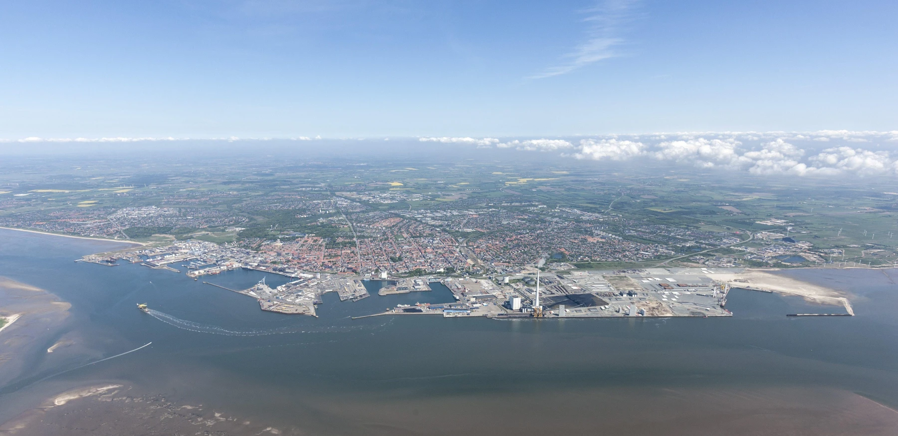 Esbjerg havn luftfoto